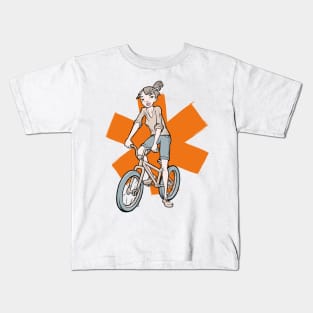 Biking all day Kids T-Shirt